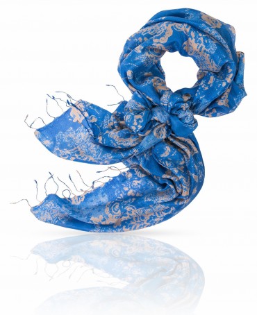 Палантин Женский S30-LACE/CHOCO.TURQU